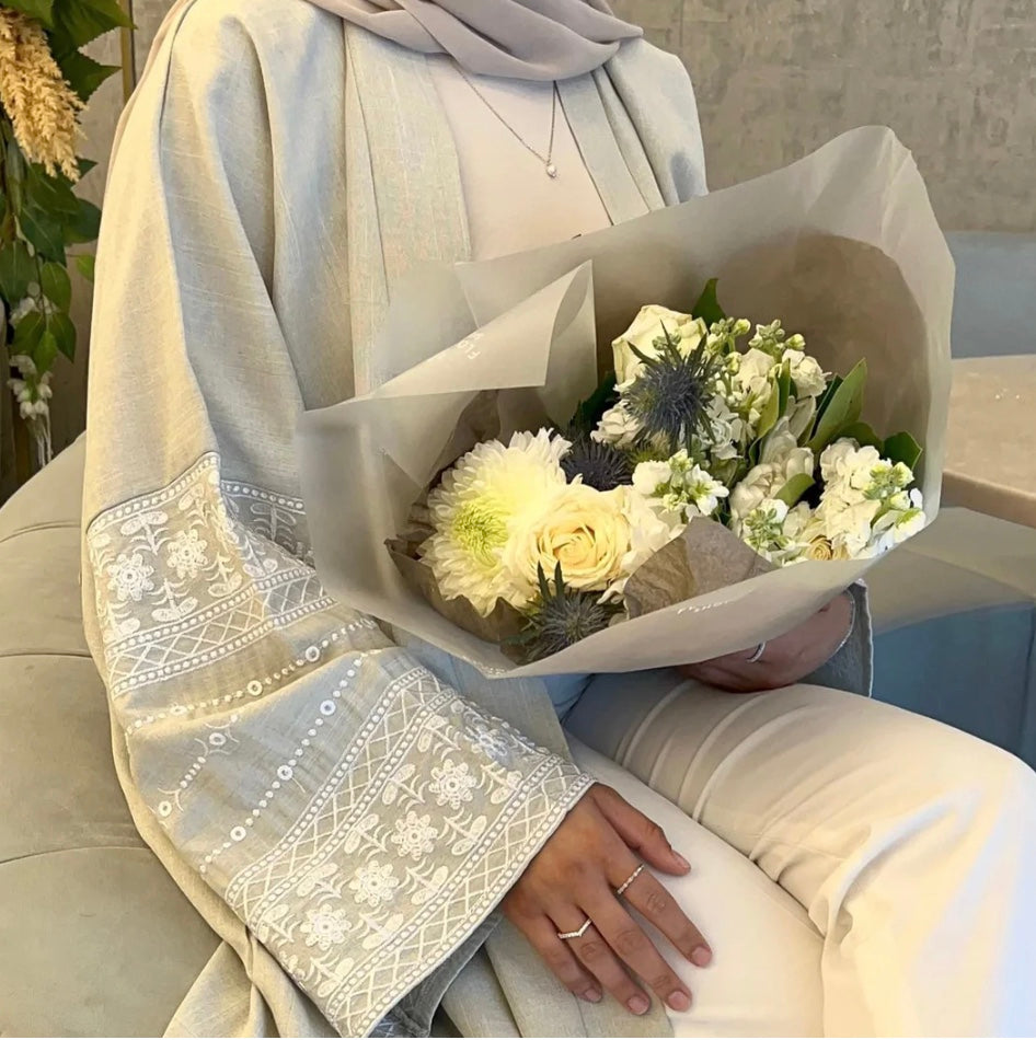 Elegant Open Abaya